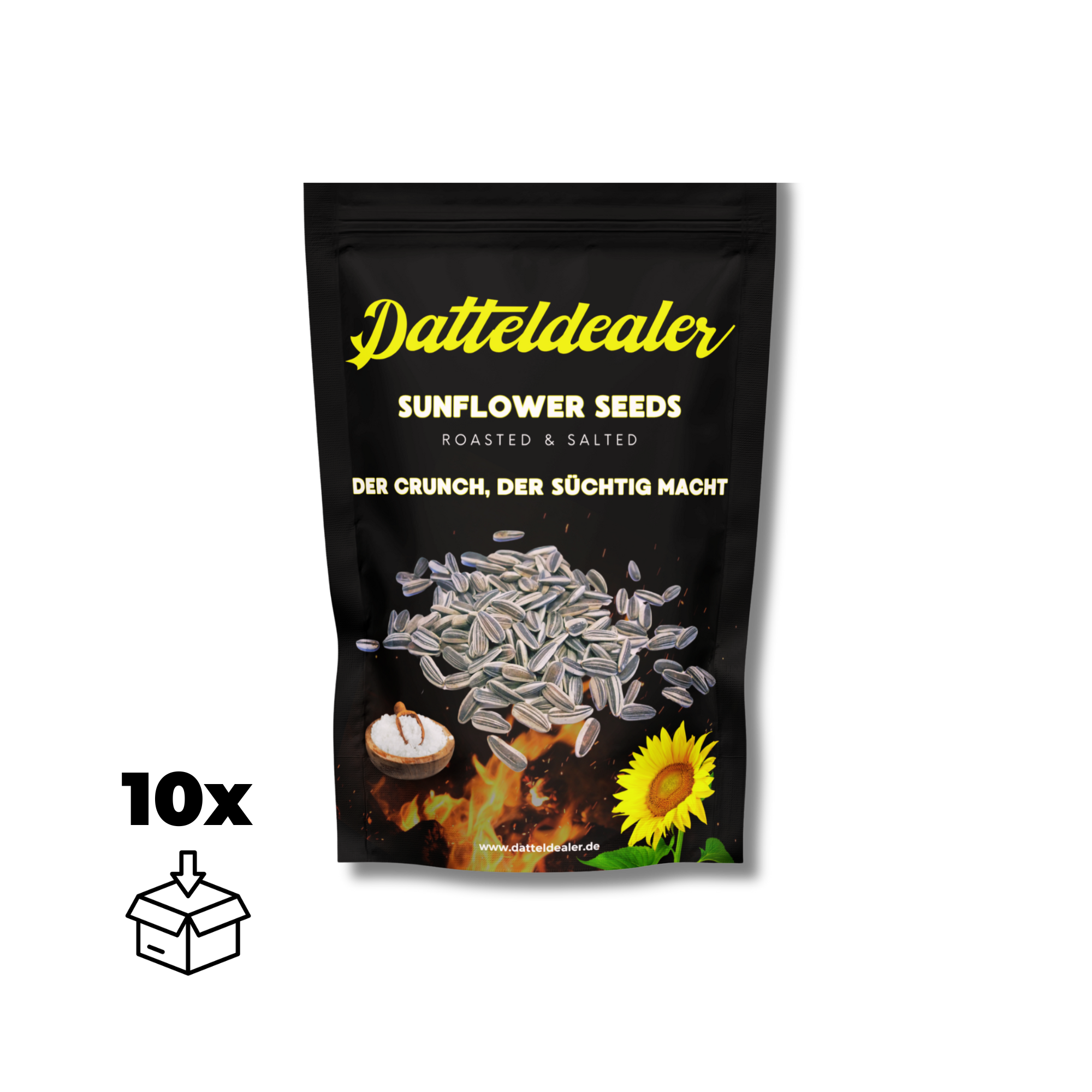 Datteldealer - Sonneblumenkerne 10xPackungen (geröstet & gesalzen)
