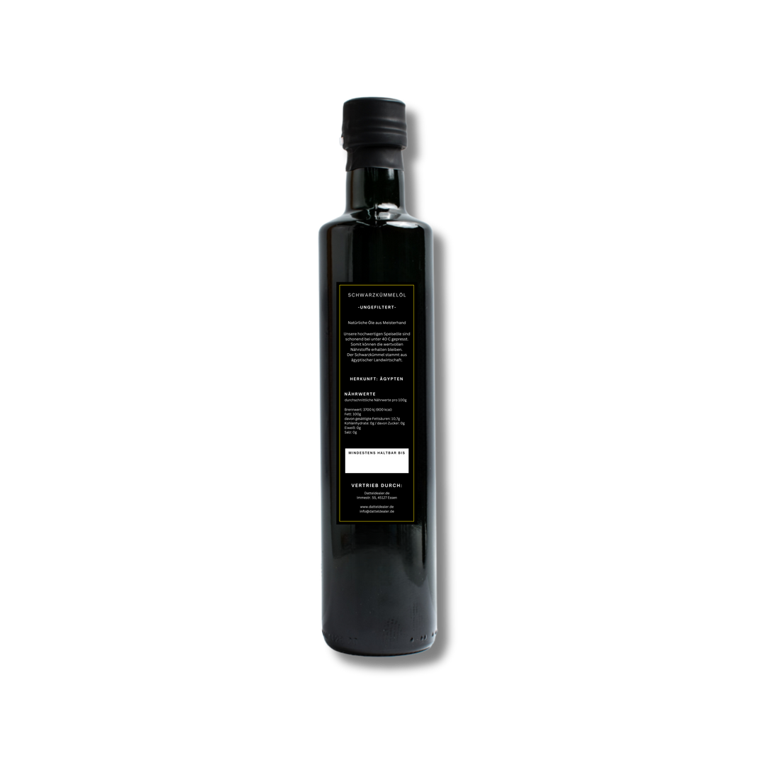 500ml Datteldealer - Ägyptisches Schwarzkümmelöl ungefiltert